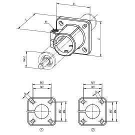 K0499 Зажимы фланцевые для линейного перемещения