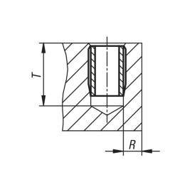 K0979 Вставки резьбовые саморезы с отверстиями