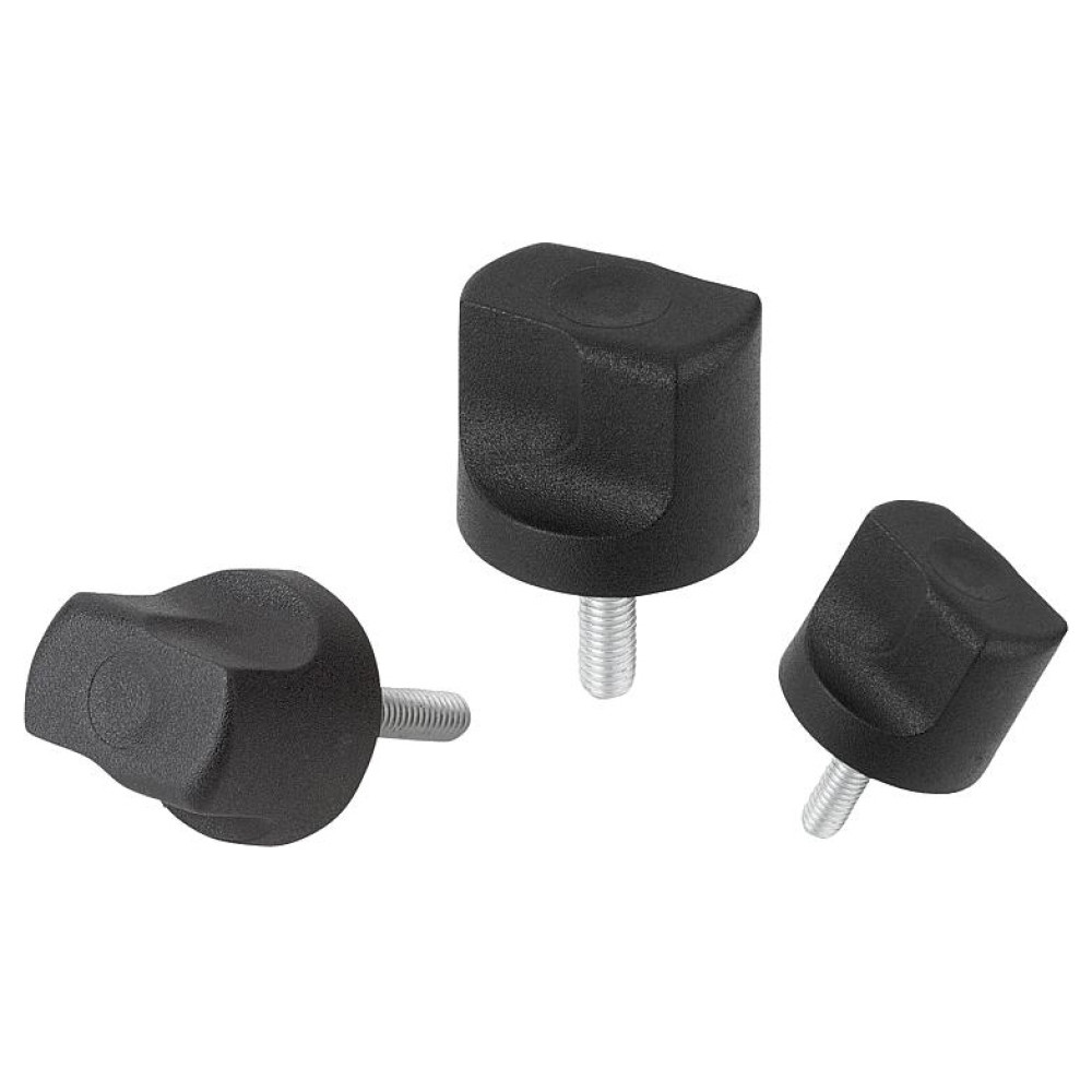 K1126 Ручки барашки с наружной резьбой узкие