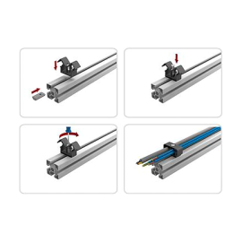 K1279 Крепления для проводов на конструкционные профили