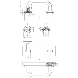 K0204 Ручки бугельные из алюминия съемные