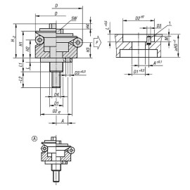 K0644 Зажимы самоцентрирующиеся с установочными элементами