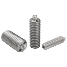 K0319 Фиксаторы пружинные с закругленным упором, нержавеющая сталь