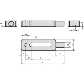 K0834 Прихваты прямые с круглым прижимным выступом