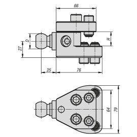 K1192 Крепления зажимные для стабилизаторов заготовок