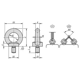 K0767 Рым-болты DIN 580