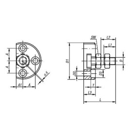 K0710 Муфты быстросъемные с привинчиваемой основой