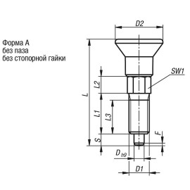 K0747 Штифты стопорные ECO со стандартным шагом резьбы