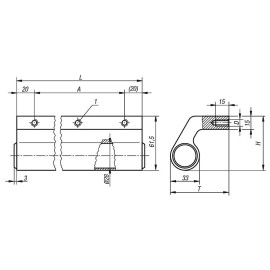 K0130 Ручки профильные из алюминия угловые