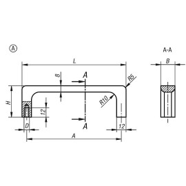 K0213 Ручки бугельные из алюминия