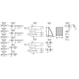K0698 Наборы элементов прижимных для Т-пазов с размерами 10, 12