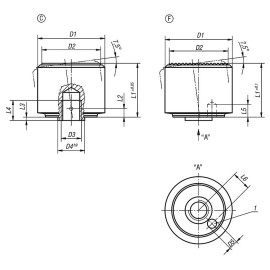 K0286 Упоры подвижные на 7,5° с защитой от проворачивания