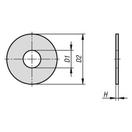 K1150 Шайбы плоские DIN 9021