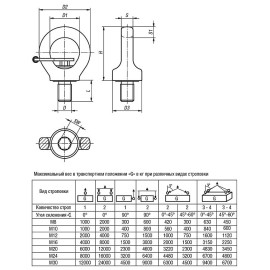K0769 Рым-болты поворотные