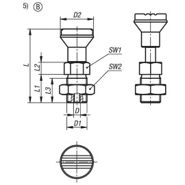 K1502 Штифты стопорные с дистанционным управлением