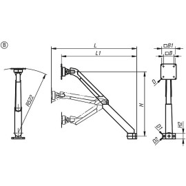 K1792 Крепления для мониторов Vesa из алюминия