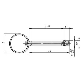 K0365 Пальцы стопорные шариковые с кольцом