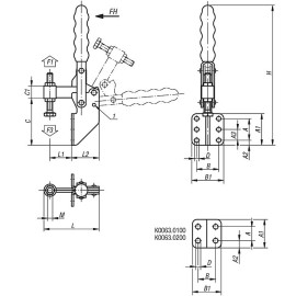 K0063 Прижимы механические с жестко установленным винтом