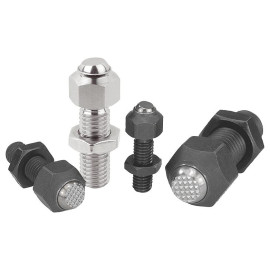 K0287 Упоры подвижные на 9° с шестигранной основой регулируемые