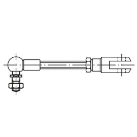 K0713 Пальцы шаровые DIN 71803 для угловых шарниров (K0734)