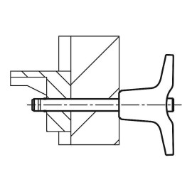 K0793 Пальцы стопорные с Т-образной ручкой усиленные