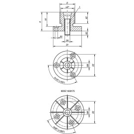 K0357 Зажимы цанговые внутренние с крепежным фланцем