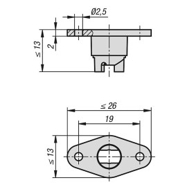 K1732 Втулки позиционирующие для фиксирующих механизмов (K1730)