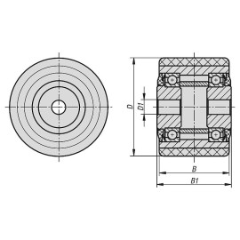 K1781 Колеса усиленные для подьемного оборудования