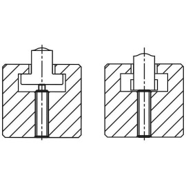 K1370 Фиксаторы пружинные с плоским упором, сталь