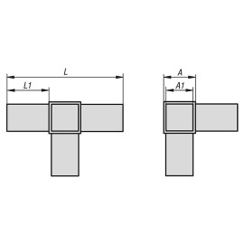 K0620 Соединители штекерные для четырех квадратных труб