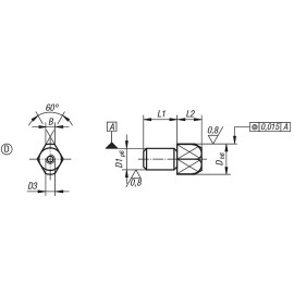 K0818 Пальцы установочные с цапфой