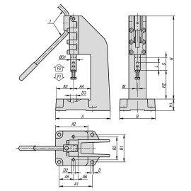 K1550 Пресс-зажимы ручные плунжерные
