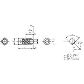 K0326 Фиксаторы пружинные со стопором, нержавеющая сталь