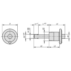 K0641 Пальцы стопорные шариковые из нержавеющей стали