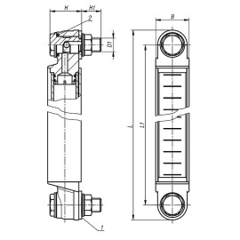 K1100 Указатели уровня масла из алюминия