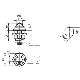 K1111 (K1114) Замки поворотные гигиеничные