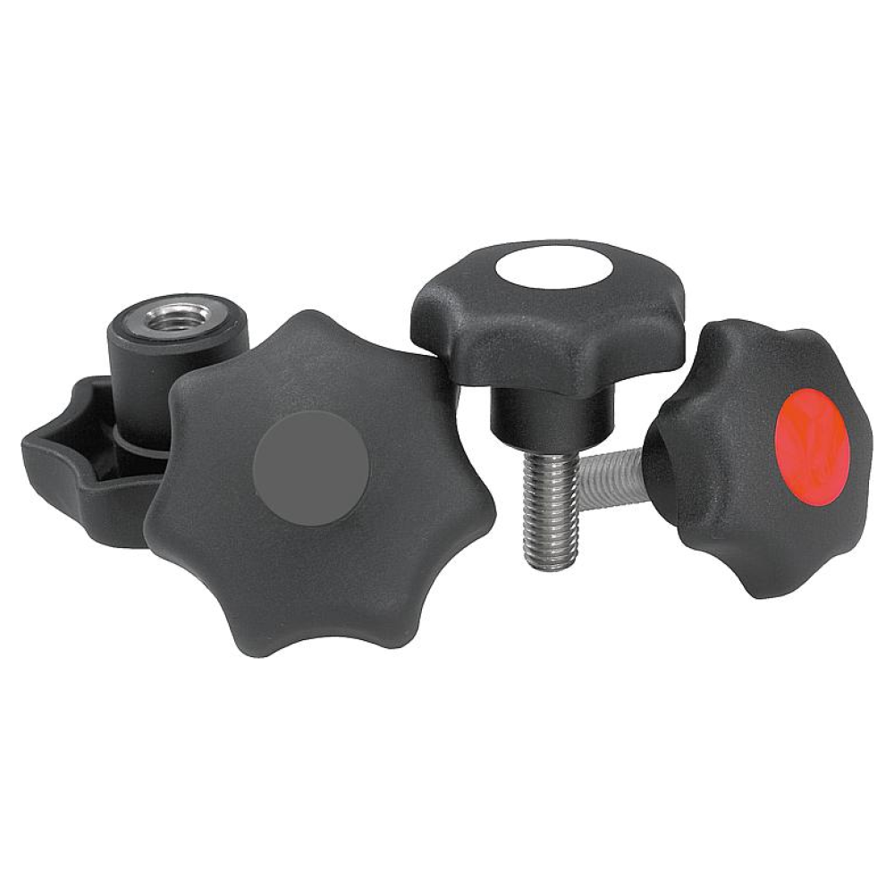 K0154 Ручки DIN 6336 из пластика и нержавеющей стали