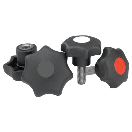 K0154 Ручки DIN 6336 из пластика и нержавеющей стали