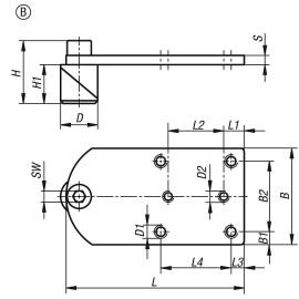 K1506 Адаптеры для фиксации прижимов на сварочных столах