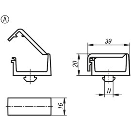K1280 Крепления пазовые для проводов