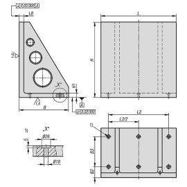 K1531 Заготовки угловых стоек, EN-GJL-300
