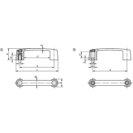 K0189 Ручки бугельные из пластика