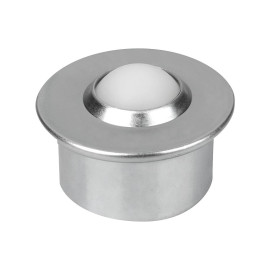 K0761 Ролики шаровые с шариком из пластика и фланцем