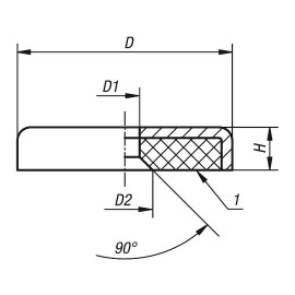 K1393 Магниты кольцевые с фаской неодимовые экранированные