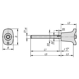 K1415 Пальцы стопорные шариковые с фиксирующей головкой