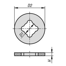 K1526 Шайбы защитные подкладные из пластика