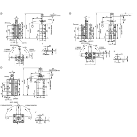 K1815 Прижимы поворотные пневматические блочные