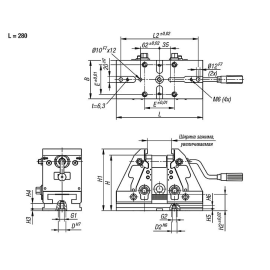K1555 Тиски KIPPflexX для 5 осевой обработки