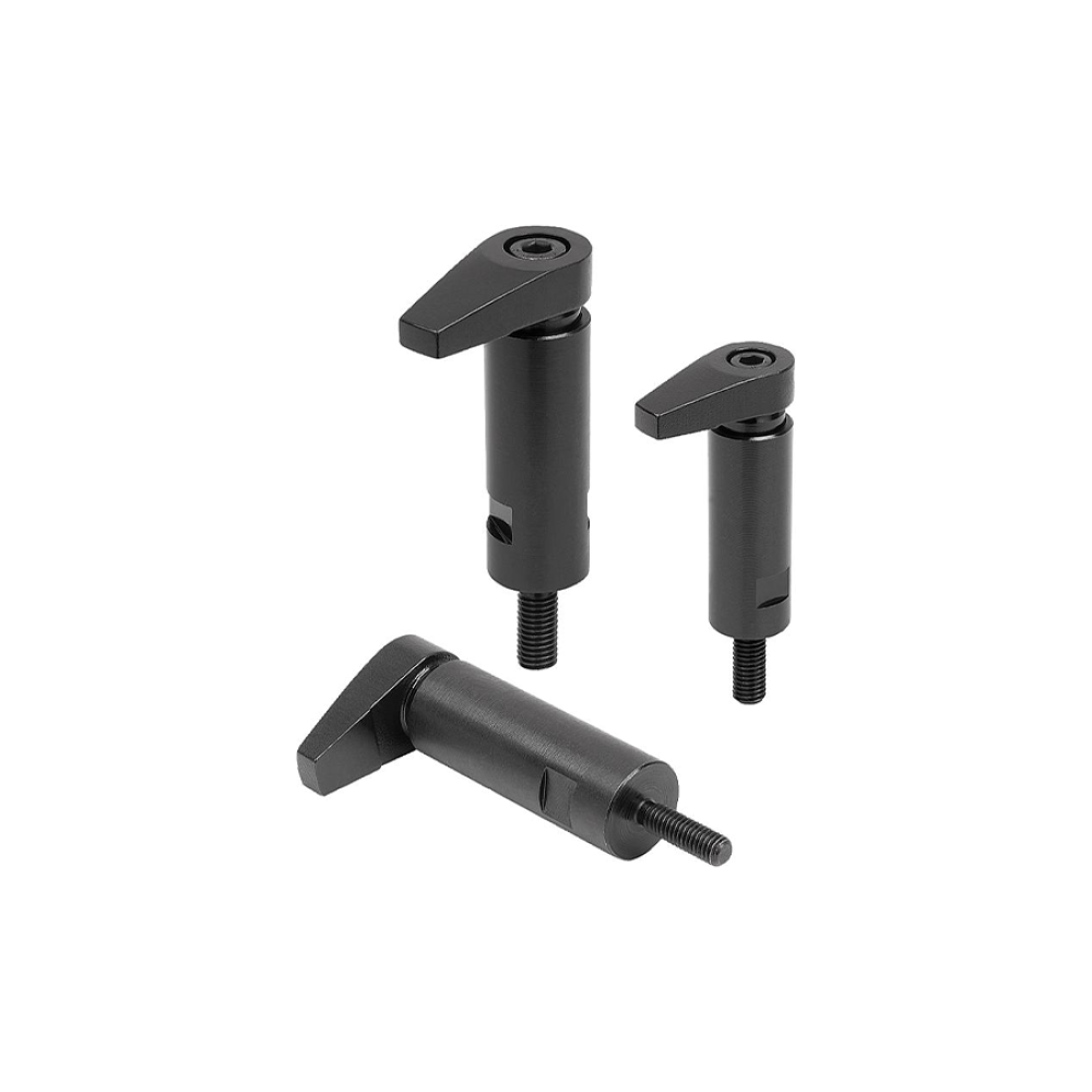 K0013 Прижимы поворотные с длинной скобой и наружной резьбой