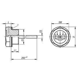 K1101 Щупы уровня масла резьбовые